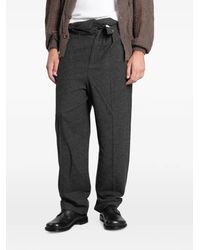 Magliano - Nodo Foldover Waist Straight-Leg Trousers - Lyst