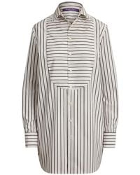 Ralph Lauren - Tamara Striped Cotton Shirt - Lyst