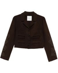 ERMANNO FIRENZE - Embroidered Pocket Jacket - Lyst
