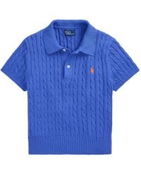 Polo Ralph Lauren - Cable-Knit Polo Top - Lyst