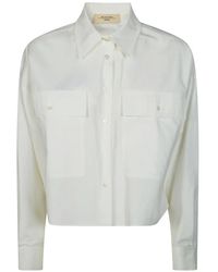 Weekend by Maxmara - Asymmetrical Cotton Shirt - Lyst