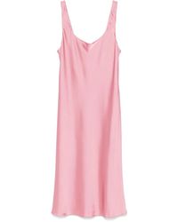 Ralph Lauren - Robe En Satin À Coupe Mi-Longue - Lyst