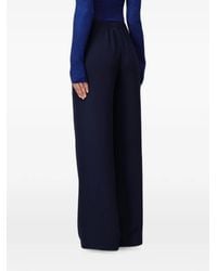 Emporio Armani - Pleated Crêpe Trousers - Lyst