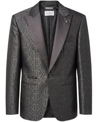 Philipp Plein - Jacquard Blazer Regular Fit Monogram - Lyst