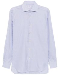 Kiton - Stripe-Printed Shirt - Lyst