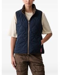 Aeronautica Militare - Reversible Quilted Gilet - Lyst