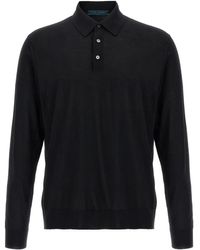 Kiton - Long-Sleeved Wool Polo Shirt - Lyst