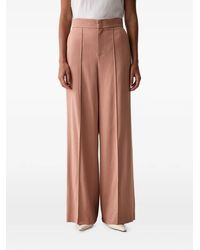 Twinset - Pressed-Crease Wide-Leg Trousers - Lyst