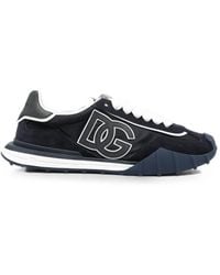 Dolce & Gabbana - Dg-Logo Lace-Up Sneakers - Lyst
