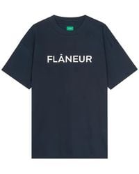 flâneur - Logo-Print T-Shirt - Lyst