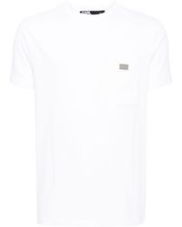 Karl Lagerfeld - T-Shirt mit Logo-Schild - Lyst
