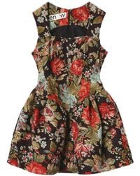 OPEN YY - Floral-Print Mini Dress - Lyst