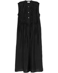 P.A.R.O.S.H. - Sadio Bead-Embellished Midi Dress - Lyst