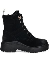 Liu Jo - Suede Lace-Up Boots - Lyst