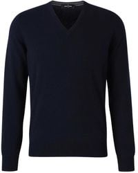 Gran Sasso - V-Neck Ribbed-Hem Sweater - Lyst