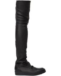 Rick Owens - Overknee-Stiefel Mit Runder Kappe - Lyst