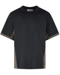 Sacai - Cotton Typewriter X Cotton Jersey T-Shirt - Lyst
