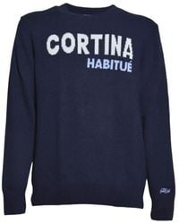 MC2 Saint Barth - Intarsia-Knit Crew-Neck Sweater - Lyst