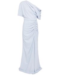 Amsale - Pebble Crepe Slouch Maxi Dress - Lyst