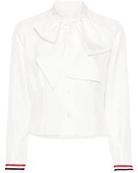 Thom Browne - Hemd Mit Rwb-Streifen - Lyst