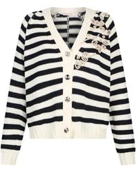 Liu Jo - Cardigan With Jewel Embroidery - Lyst