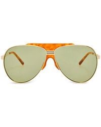 The Attico - Pilot-Frame Sunglasses - Lyst