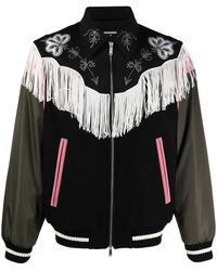 DSquared² - Veste Bomber À Bords Francs - Lyst