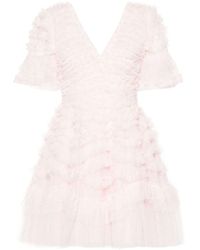 Needle & Thread - Mini-jurk Met Ruches - Lyst