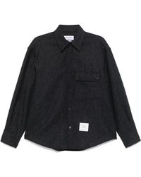 Thom Browne - Midnight Tweed Oversized Shirt - Lyst
