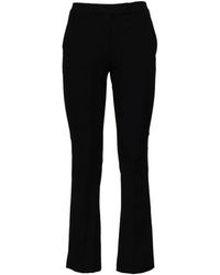 Ql2 - High-Waisted Flared Trousers - Lyst