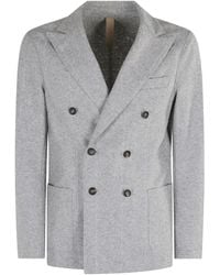 Eleventy - Blazer Met Krijtstreep En Dubbele Rij Knopen - Lyst