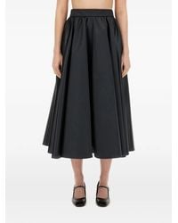 Patou - Pleated Midi Skirt - Lyst