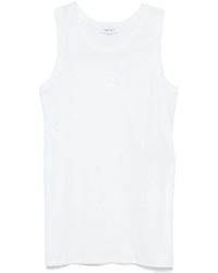 McQueen - Trägershirt Mit Skull-Stickerei - Lyst