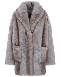 BB COUTURE - Manteau Brigitte En Fourrure Articielle - Lyst