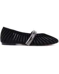 Lola Cruz - Alexa Striped Ballet Flats - Lyst