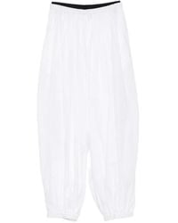 Maje - Elasticated-Waistband Oversize Trousers - Lyst