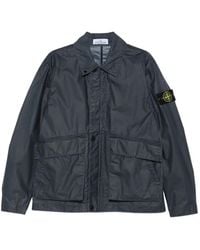 Stone Island - Chaqueta Coach De Tela Pigmentada Encerada 4100054 - Lyst