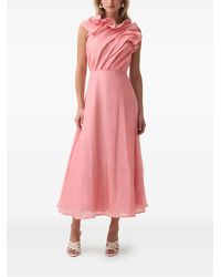 knee length dresses for ladies Aje Fleur Midi Dress Collage Floral Size AU 10