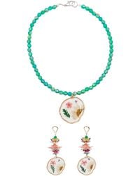 Amir Slama - Beaded Necklace Earrings Set - Lyst