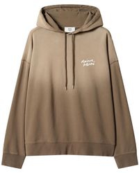 Maison Kitsuné - Logo-Print Cotton Hoodie - Lyst