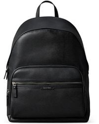 Calvin Klein - Perforated-Detail Logo-Plaque Backpack - Lyst