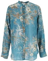 forte_forte - Floral-Print Silk-Blend Shirt - Lyst