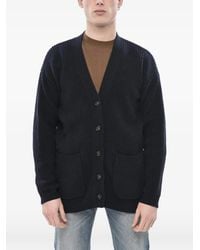 Paolo Pecora - Ribbed-Knit V-Neck Cardigan - Lyst