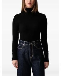 Guess - Ribbed-Knit Roll-Neck Sweater - Lyst