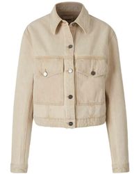 KHAITE - Cropped Denim Jacket - Lyst