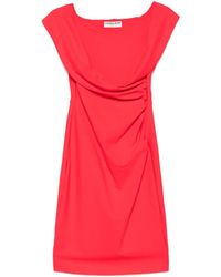 La Petite Robe Di Chiara Boni - Vestido midi con detalle drapeado - Lyst