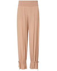 Liu Jo - Wide-Leg Trousers With Drawstring - Lyst