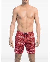 Bikkembergs - Logo-Print Swim Shorts - Lyst