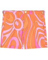PUCCI - Marmo-Print Swim Shorts - Lyst