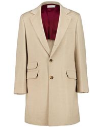Brunello Cucinelli - Single-Breasted Virgin Wool Coat - Lyst